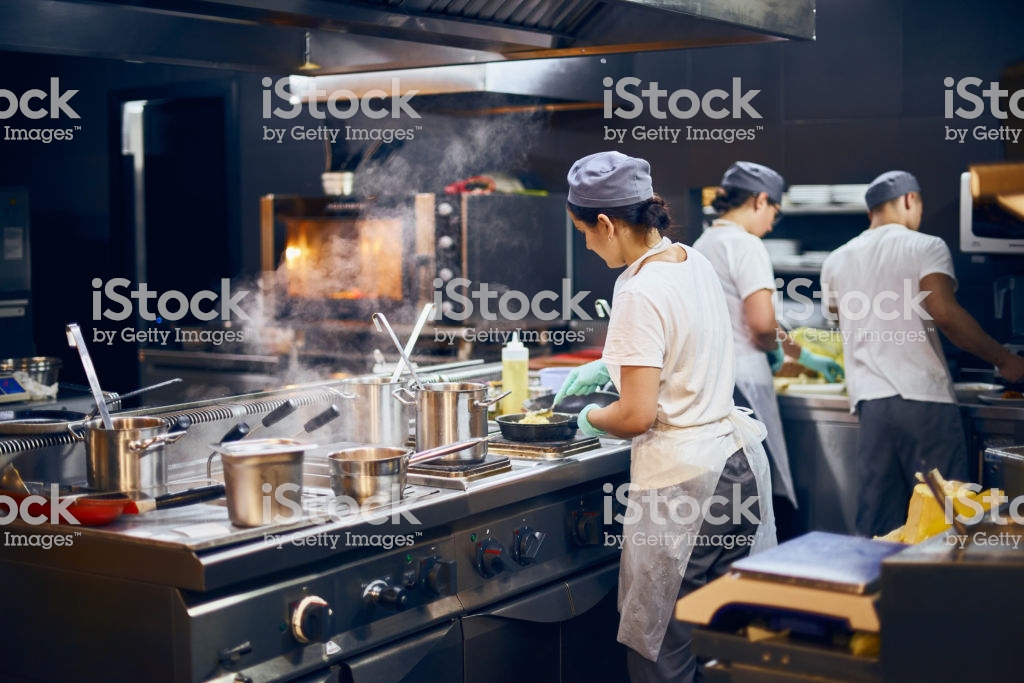 Busy kitchen